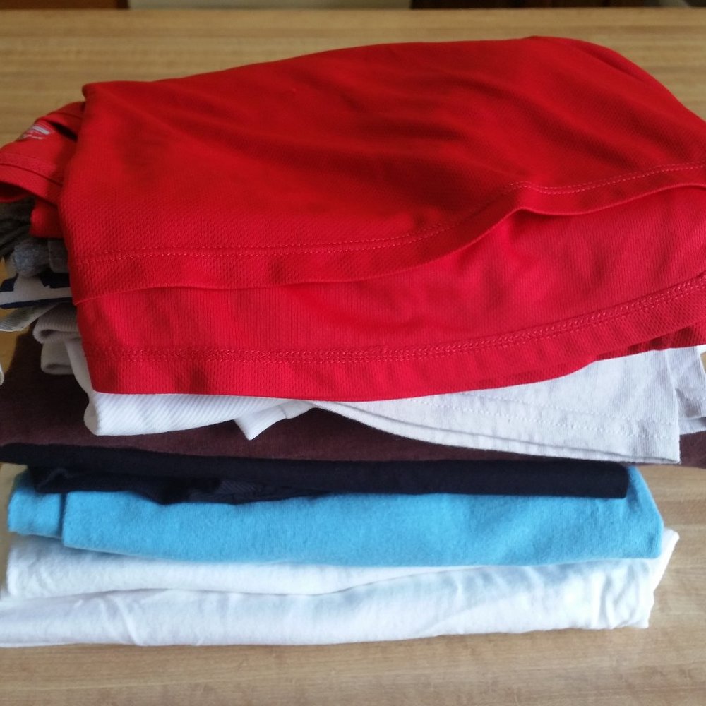Lot #1 - 9 Short-Sleeved Tee Shirts - Size Large